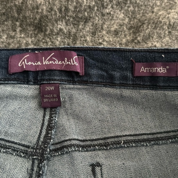 Gloria Vanderbilt Amanda Jeans 20W - Picture 7 of 8